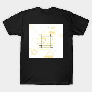 Minimalist Yellow Aesthetic Art T-Shirt